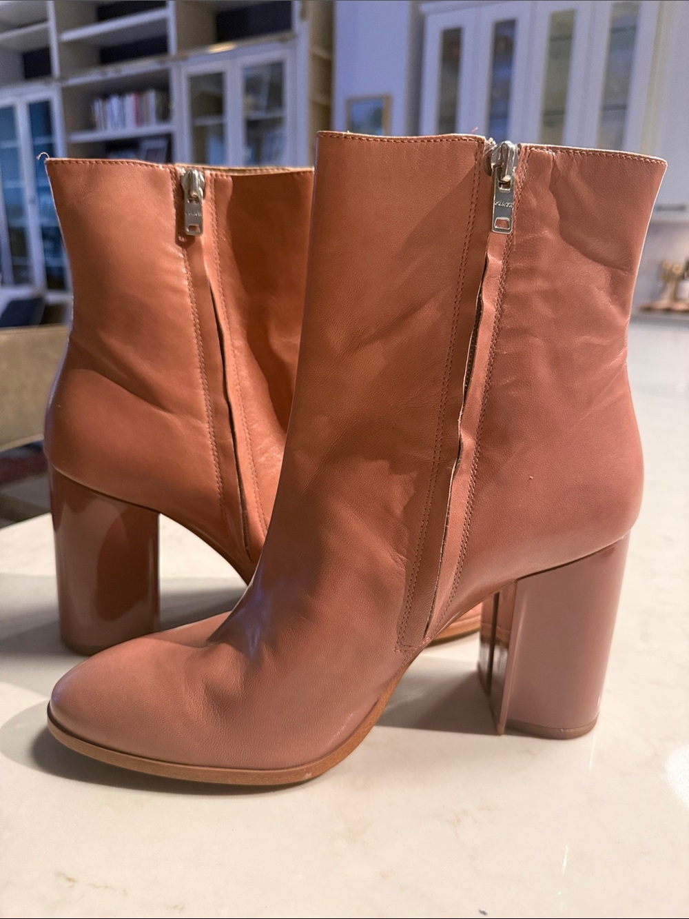Coach NEW - Women's Leather Ankle Boots in Dusty Rose 10
